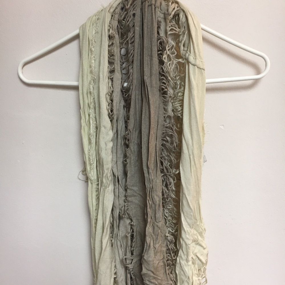 Two tone infinity scarf